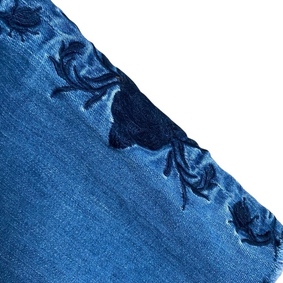 One Teaspoon Lola Freebirds II Embroidered Raw Hem Skinny Jeans 28 - Picture 8 of 15